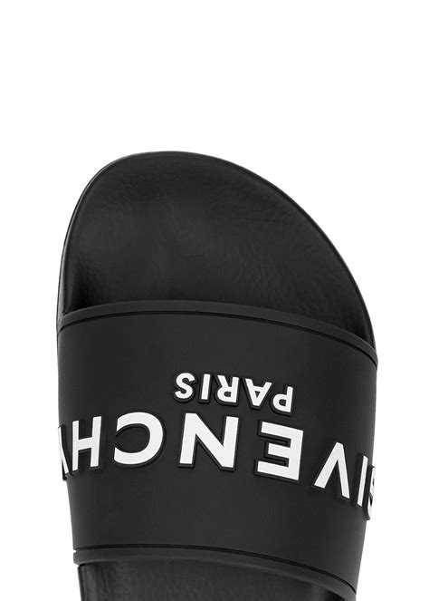 GIVENCHY Logo rubber sliders 